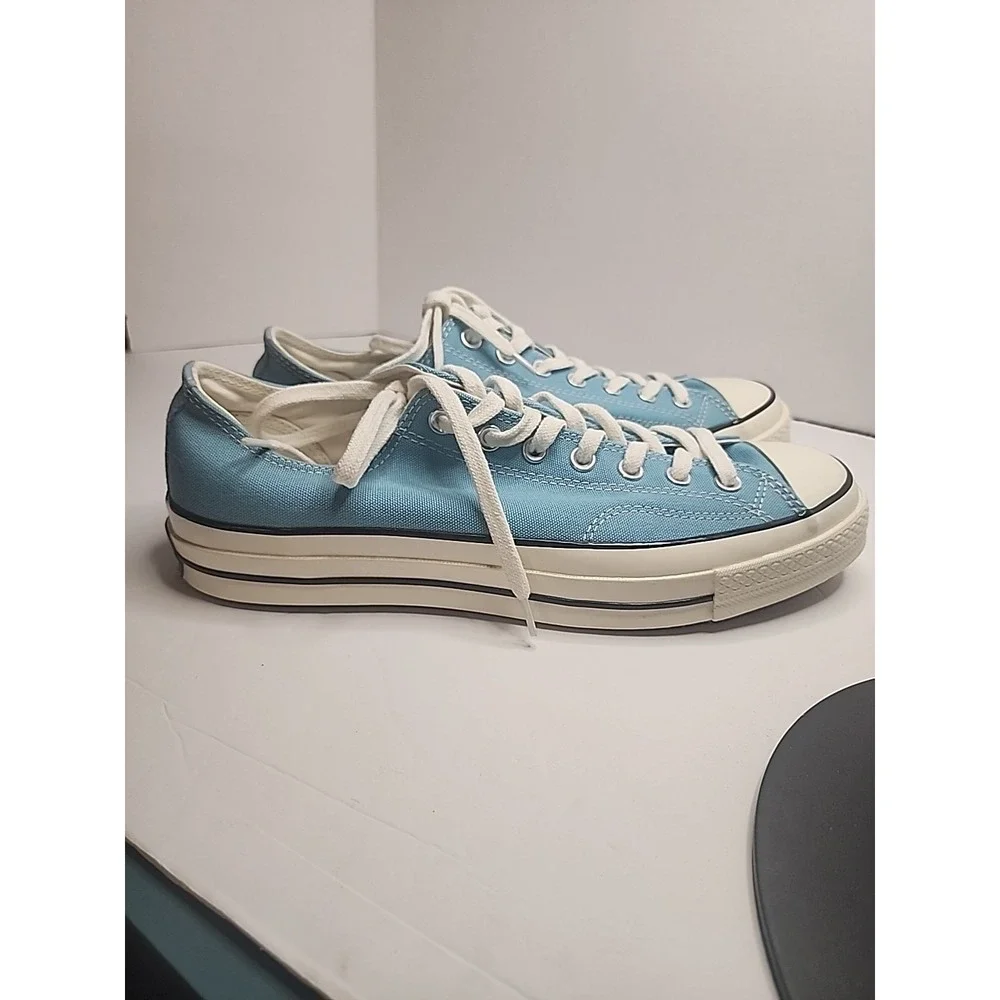 Converse Chuck‎ 70 OX Shoes Mens 10.5 Womens 12.5 Blue Low Top Sneakers